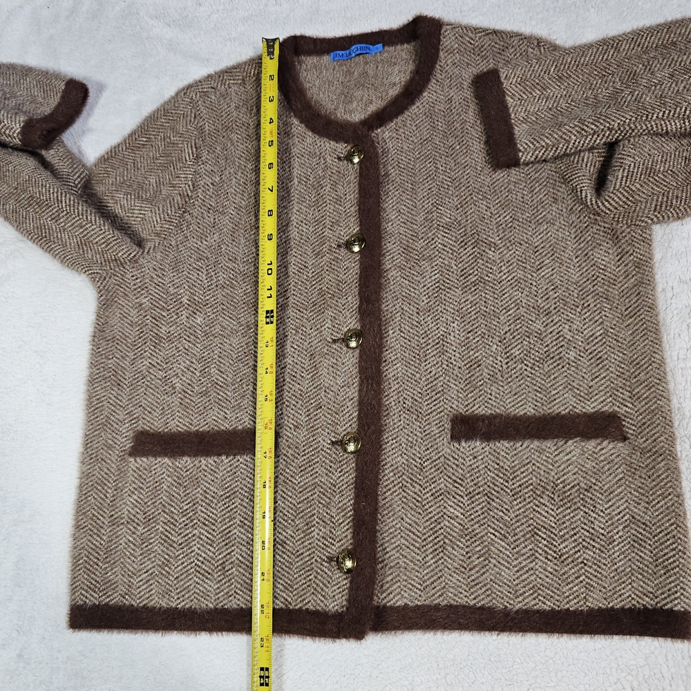 J. McLaughlin Brown Herringbone Sweater - Picture 8 of 8